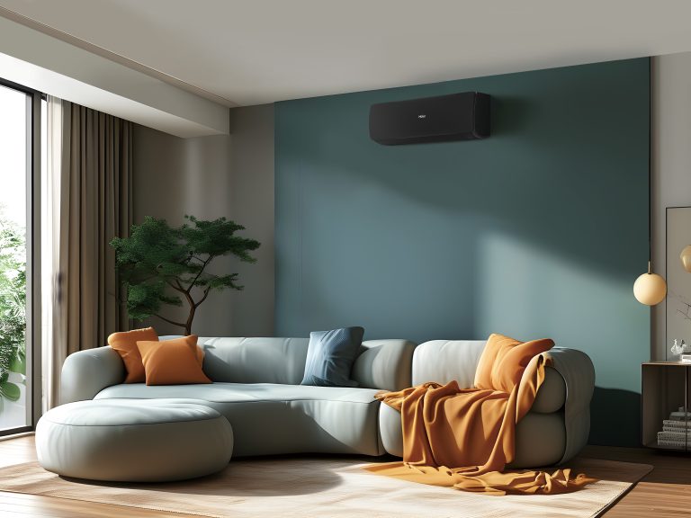 Haier airco in woonkamer