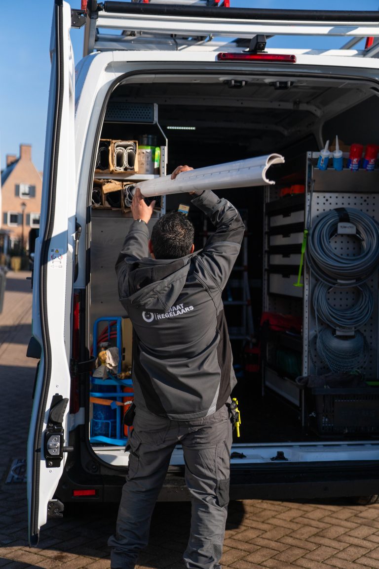 airco uit busje laden